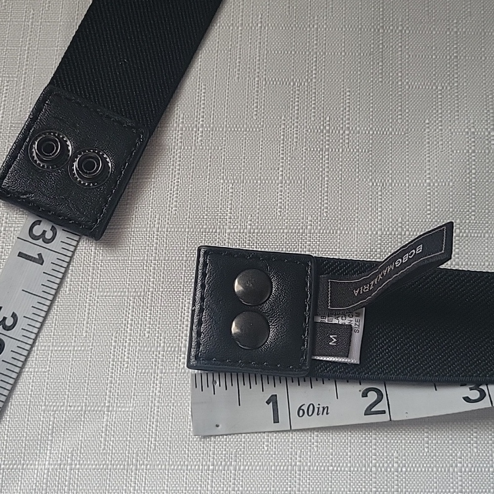 BCBGMaxAzria Black Beaded Women's Belt - Picture 6 of 6